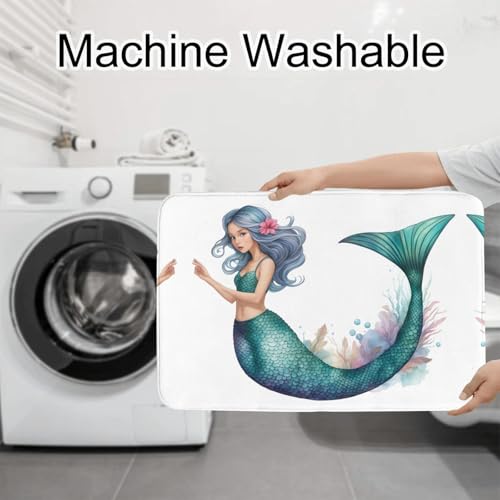 Tapis de salle de bain queue de sirène pour sublimer la coiffeuse et les WC - 8