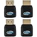 Twisted Veins HDMI 90 & 270 Degree, 4-Pack, Right Angle Adapters/Connectors, Supports HDMI 2.0b 4K 60hz HDR