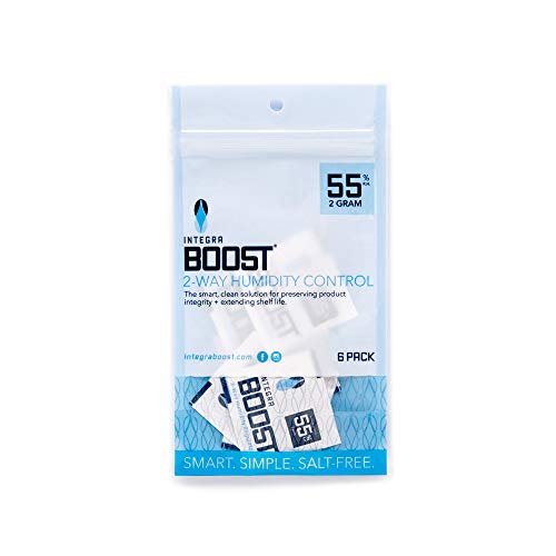 Integra BOOST RH 2-Way Humidity Control, 55 Percent (6, 2 Gram)