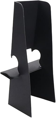 Miniatura 4 de UTALIND 10 piezas de soporte de caballete de cartón negro doble ala letreros de exhibición para fotos y obras de arte 7 pulgadas