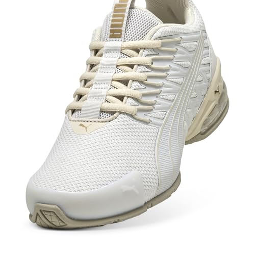 PUMA Women's Voltaic EVO Cross Trainer Sneaker, Feather Gray Gold, 10