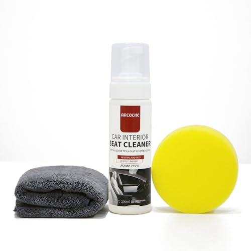 Arcoche Seat Cleaner for Tesla Interior & Leather Seat Maintainer Accessories for Model Y 3 S X Door Dashboard Console Cleaning Kit