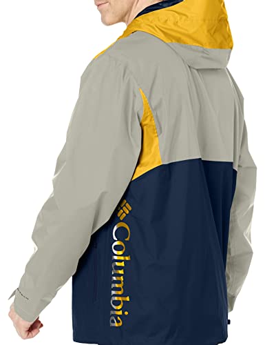 Columbia Men’s Inner Limits Ii Jacket, Packable, Waterproof & Breathable, Collegiate Navy/Bright Gold/Safari, Large #TOP2