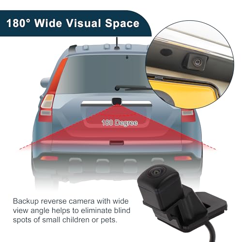Image of Rear View Camera for Honda HR-V for Honda Vezel 2014-2019 120-180 Degree No.39530T7MH01 License Plate Park Assist Camera Backup Reverse Camera