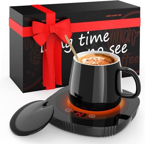 BAPOLE Smart Coffee Mug Warmer with Timer & Auto Shut-Off