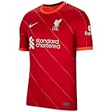 Nike Liverpool FC 2021/22 Stadium Home Men's Soccer Jersey S (RED), Small