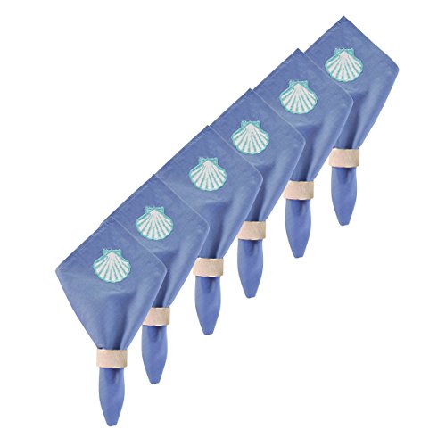 Servilletas de Algodón Azul C&F Home Pack x6 miniatura 2
