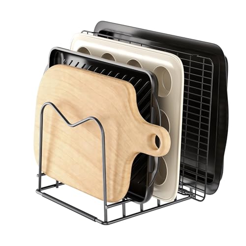 ORDORA 5mm Wire Cutting Board Organizer Holder Stand for Cabinet Countertop