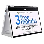 acer Chromebook Spin 314 CP314-1H Convertible Laptop - Intel Celeron N4500, 4GB, 64GB eMMC, Integrated Graphics, 14-inch Full HD Touchscreen, Google Chrome OS, Silver