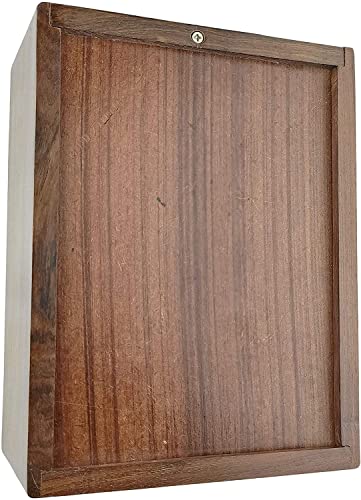 Indian Glance Wooden Urn Box - Human Funeral Cremation Urn with Hand Carved Design (XX-Large 9.5" x 7.5" x 5.5" Urn Holds: 250 lbs) - Image 4