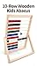 MAGIKON Wooden Counting Number Frame, 10 Rows Abacus for Kids Learning Math (11-1/2-Inch)