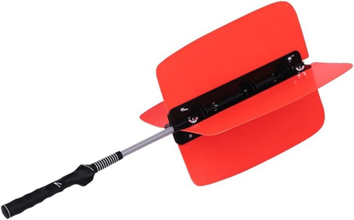 Golf Swing Trainer Fan Pinwheel Resistance Aid for Strength Building and Grip Improvement Material Smooth Wind Guidance Indoor Practice Tool for Beginners and Golfers Random Color