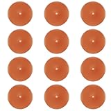 Pumpkin Scented Tea Lights - Handmade Small Round Candles in Transparent Cups, Clean Burning Smokeless 4-Hour Burn, Perfect for Fall Decor, Thanksgiving & Cozy Evenings