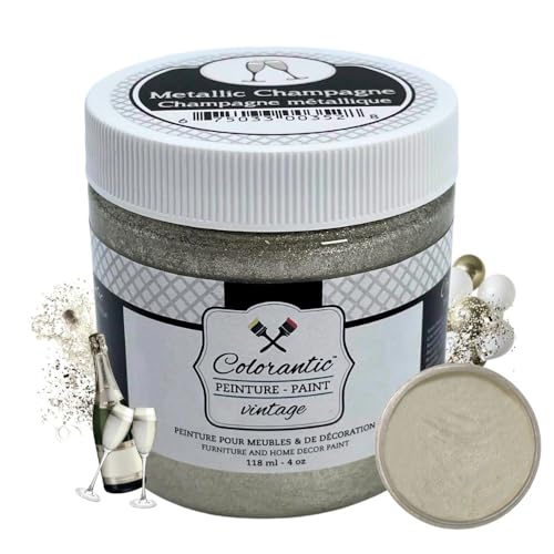 Colorantic | Furniture DIY METALLIC CHAMPAGNE Paint | Art Craft