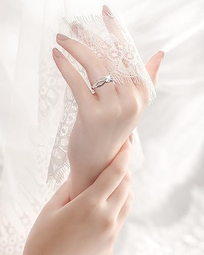 Infinity Promise Rings for Her 925 Sterling Silver Cubic Zirconia Rings Wedding Anniversary Engagement Rings for Women Wife Mother2