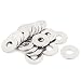 Uxcell a15111200ux1748 20pcs M8 304 Stainless Steel Flat Plain Washer Spacer Silver Tone (Pack of 20)