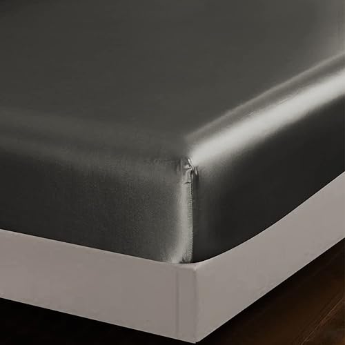 Miniatura 4 de Funda de edredón AiMay de satén, jacquard de seda 100 % de lujo, microfibra súper suave con cierre zipper, color de moda con elegante patrón plateado