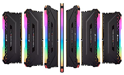 Corsair Vengeance RGB Pro 8 Go (1x8 Go) DDR4 3200 (PC4-25600) C16 optimisé pour AMD Ryzen - Noire CMW8GX4M1Z3200C16