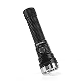 MATEMINCO A1 3050lm USB Type-C Rechargeable Outdoor Use Long Range Throw LED Flashlight Torch for Emergency, Camping, Hunting (Black)