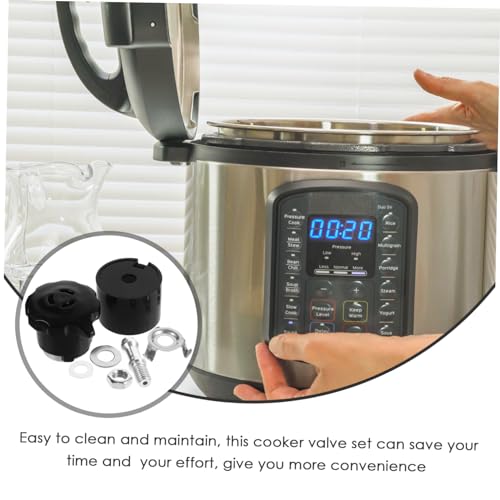 Juego de repuestos de válvula de escape para olla a presión eléctrica PRETYZOOM en acero inoxidable y plástico miniatura 3