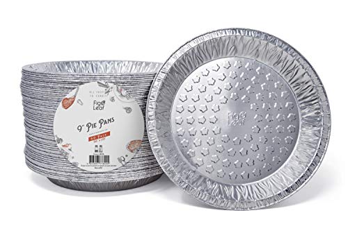 Fig & Leaf (60 Pack) Premium 9-Inch Pie Pans l 36 Gauge l