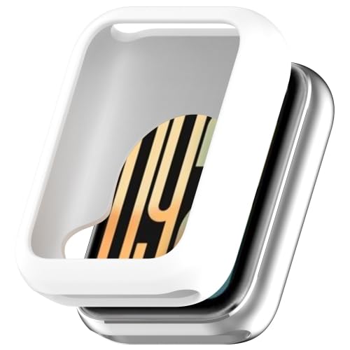 LZOQOWUJ PMBHCL ZRWHN Custodia protettiva in silicone per orologio Xiaomi Mi SMART Band9 Pro (bianco)