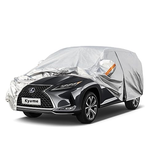 Kayme 6 Layers SUV Car Cover Custom Fit Lexus GX (2013-2024) Waterproof All Weather for Automobiles, Full Exterior Covers Sun Rain Protection UV Prote