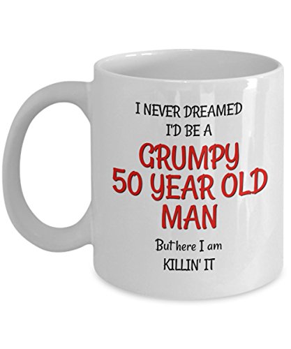 50th Birthday Gag Gifts for Men - Funny Mugs for Him - Best