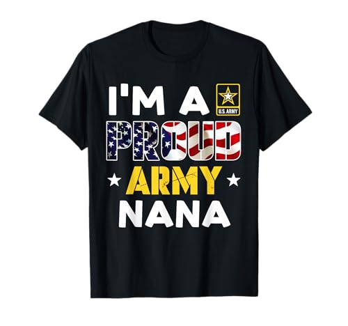 I'm a Proud Army Nana, USA-Flagge, Hundemarke, Familie T-Shirt