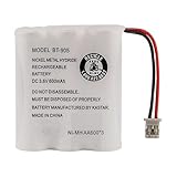 Uniden BT-905 Replacement Rechargeable Battery for Many Uniden Phone Systems and Cordless Handsets, Nickel Metal Hydride Rechargeable Battery, DC 3.6V 600mAh