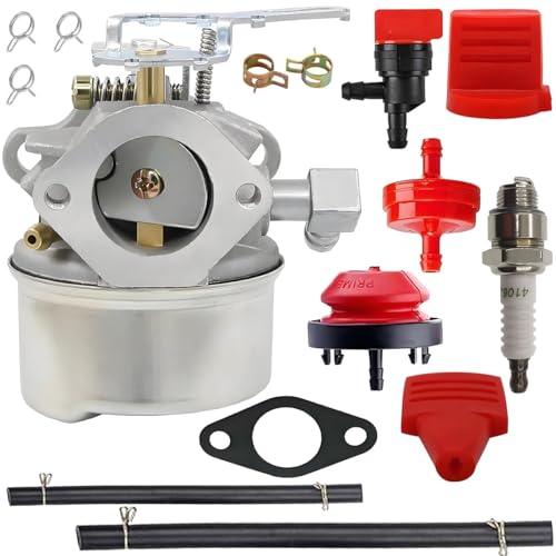 Qiuwanzia 640084B Carburador para Tecumseh 5 HP 632107A 640084A 640084B 640299A 640299B HSSK40 HSSK50 HS50 LH195SA para soplador nieve TORO 521 de 4 HP 5 HP Reemplazo de piezas