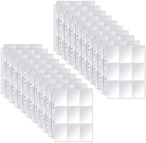 720 Pockets Sammelkarten Hüllen, Transparent Tartenhülle, 40 Stück | Doppelseitig, Leere Sammelmappe, Für alle Arten von Karten
