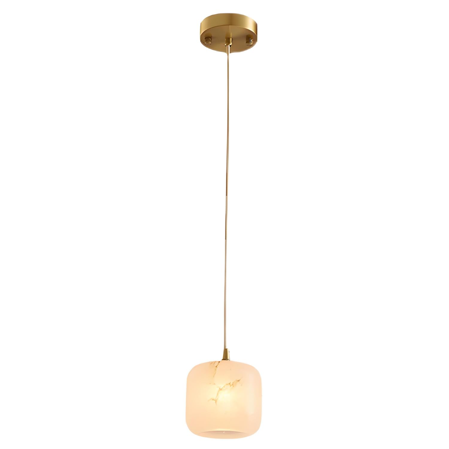 Luminaire suspendu réglable pour hauteur sous plafond basse