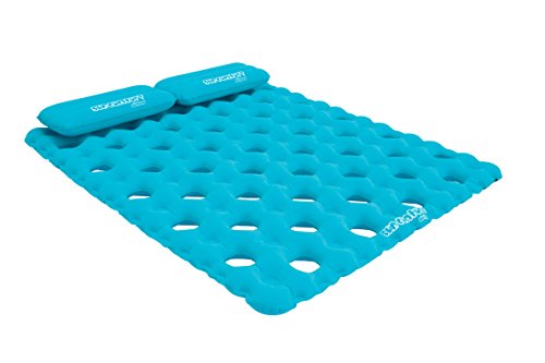 SUN COMFORT COOL SUEDE Double Pool Mattress, Sapphire