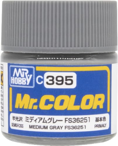 GSIクレオス Mr.カラー 飛行機模型用カラー ミディアムグレーFS36251 半光沢 10ml 模型用塗料 C395