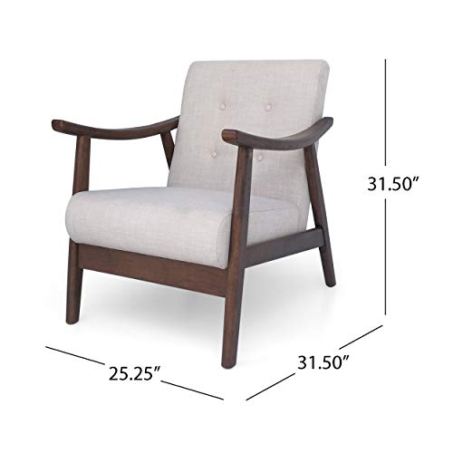 Sillón Aurora Moderno Beige Tela miniatura 3
