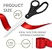 Giant Ribbon Cutting Ceremony Kit - Big 25 Inch Black Grand Opening Scissors and Red Satin Ribbon for Special Events Business Openings and Inaugurations