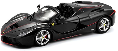 Bburago Maisto Francia 26022b – Vehículo en miniatura, Ferrari aperta, Escala 1/24, Negro