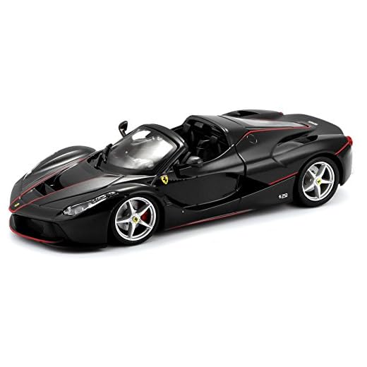 Bburago Maisto Francia 26022b – Vehículo en miniatura, Ferrari aperta, Escala 1/24, Negro