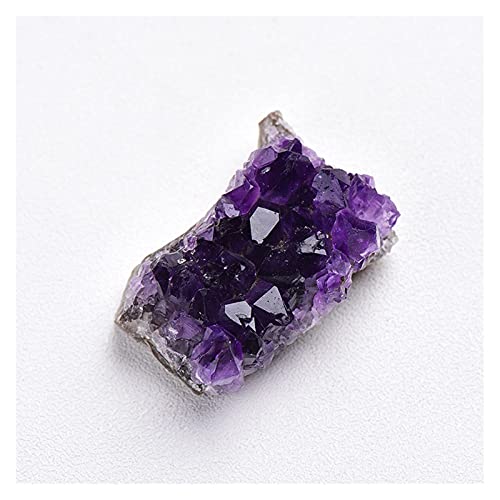 JSJJPLM Cristal Brut Minerai Naturel grappe d'améthyste irrégulier Cristal brésilien Cristal Rugueux décoration décoration de la Maison de Traitement de Pierre de guérison Dure (Color : 10 20G) Cover
