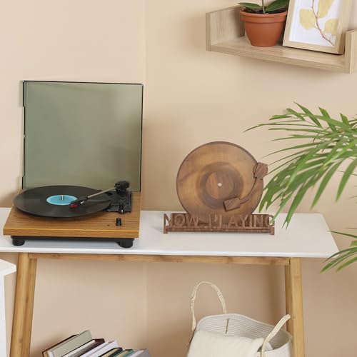 image for Heather & Willow Now Playing Vinyl Record Holder for Record Player Sta