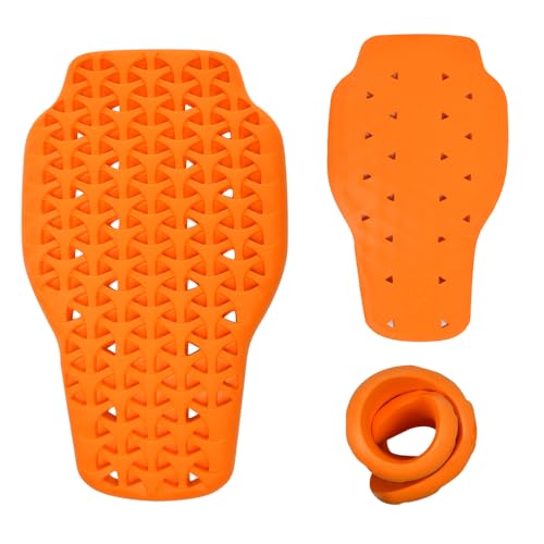 WEFHEF Protector de Espalda para Moto, Protector Espalda Moto de PU, Espaldera Moto con Orificios de Ventilación, Desmontable y Transpirable, Espaldera Chaqueta Moto para Moto,Todoterreno,MTB
