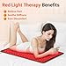 Comfytemp 41.5'' x 26'' Red Light Therapy Mat for Body, FSA Eligible HSA Near Infrared Light Therapy Pad with 560 LEDs, 660nm & 850nm Light Blanket for Back Belly Knee Waist Leg Joint Muscle, 96W