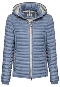 camel active Damen Leichte Steppjacke aus recyceltem Polyamid Blau, womenswear-46