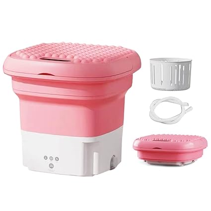Qunan Washing Hine Small Household Folding Portable Au ATIC Forward and Reverse Pulsator Elution Dual Purpose Imitation wi D in Hole Fruit Washing Hine