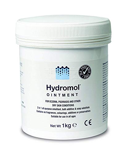 Hydromol Ointment, for The Management of Dermatitis, Eczema, Psoriasis and Other Dry Skin Conditions, Day and Night Treatment, suitable for sensitive skin, SLS Free, non-steroidal, for all ages, 1 kg