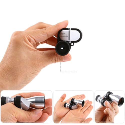 Image of Hemobllo 8X20 Mini Monocular Telescope Compact Adjustable Focus Optical Telescope for Outdoor Adventures Travel and Scenic Viewing 2.95X1.37X1.37In