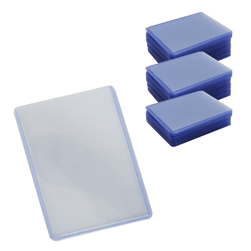 カードホルダー　トップローダー 100枚 透明　横入れ　硬貨　フィルム トップローダー 100枚 硬質ケース カードローダー サイド