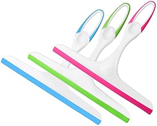 3PCS Shower Squeegee, Window Squeegees Cleaner for Bathroom Glass Door Mirror Car Windshield, Thicken Plastic and Silicone