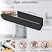 Hand Towel Holder, Self Adhesive Towel Racks for Bathroom Wall Mounted, 8 Inch Square Hand Towel Bar Stick on Wall for Kitchen Cabinet RV, Black (2 Pack)